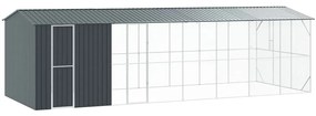 vidaXL Κλουβί Πουλιών Ανθρακί 860 x 310 x 247 εκ Γαλβανισμένος χάλυβας