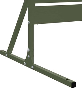vidaXL Οθόνη Ιδιωτικότητας Ελιά 100 x 50 x 180 εκ. Ατσάλι
