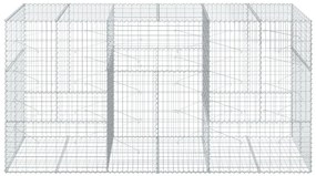 vidaXL Συρματοκιβώτιο με Κάλυμμα 300x100x150εκ από Γαλβανισμένο Χάλυβα