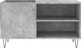 vidaXL Δισκοθήκη Γκρι Σκυροδέματος 85 x 38 x 48 εκ. από Επεξεργ. Ξύλο