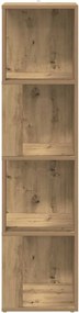 vidaXL Γωνιακό Έπιπλο Τεχνίτης δρυς 33x33x132 εκ. από Επεξεργ. Ξύλο