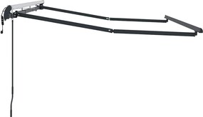 vidaXL Σκελετός Τέντας Ανθρακί 3 x 2 m Μέταλλο