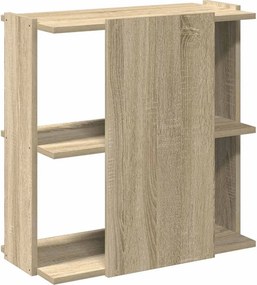 vidaXL Βιβλιοθήκη 3 Επιπέδων Sonoma Δρυς 60x30x60 εκ. Επεξεργ. Ξύλο