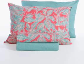 Σεντόνια Μονά (Σετ) Nef-Nef Homeware Smart Charisma Green - Coral