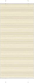 vidaXL Πλισέ περσίδα Κρέμα 85x200 cm Πλάτος υφάσματος 84,4 cm