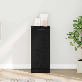 vidaXL Πλαϊνό γραφείο Μαύρη Οξυά 30 x 30 x 70 εκ. Επεξεργασμένο ξύλο