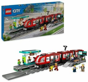 Παιχνίδι Kατασκευή Lego 60423 Downtown Tram and Station Πολύχρωμο