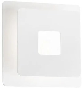 Απλίκα Φωτιστικό Τοίχου LED 7W Hennes 3000K 18x18 Fischer Honsel-30468-Λευκό 30468