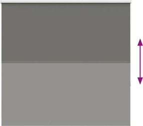 vidaXL Roller Blind Blackout γκρί 165x130 cm Πλάτος υφάσματος 161,6cm