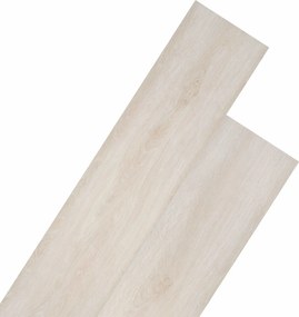 vidaXL Πλάκες Δαπέδου 18 pcs Λευκός 5,26 τ.μ. PVC