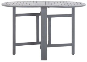vidaXL Τραπέζι Κήπου Γκρι 120 x 70 x 74 εκ. από Μασίφ Ξύλο Ακακίας
