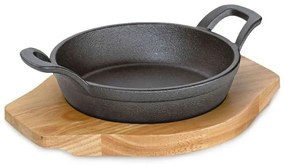 Σαγανάκι Σε Βάση 0305251016 16cm Black Kuchenprofi Μαντέμι,Ξύλο
