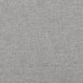vidaXL Κρεβάτι Boxspring με Στρώμα Ανοιχτό Γκρι 120x190 εκ. Υφασμάτινο