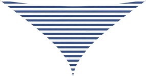 vidaXL Πανί σκιάς Μπλε και άσπρο 3 x 3 x 4,24 m 100% Πολυέστερ Οξφόρδη