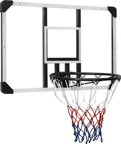 vidaXL Ταμπλό Μπασκέτας Διάφανο 90 x 60 x 2.5 εκ. Πολυανθρακικό