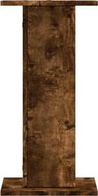 vidaXL Βάσεις Φυτών 2Τεμ. Καπνιστή Δρυς 30x30x60εκ. Επεξεργασμένο Ξύλο