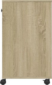 vidaXL Βάση Εκτυπωτή με Ρόδες Sonoma Δρυς 60x40x68,5 εκ.