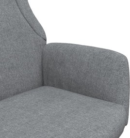 vidaXL Πολυθρόνα Relax Ανοιχτό Γκρι Υφασμάτινη