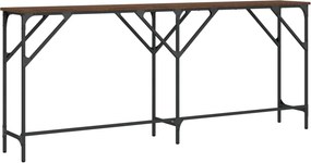 vidaXL Τραπέζι Κονσόλα Καφέ Δρυς 180x29x75 εκ. Επεξεργασμένο Ξύλο