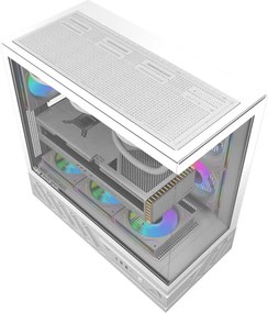 Θήκη υπολογιστή DarkFlash DS950 (λευκή) + 6 ανεμιστήρες
