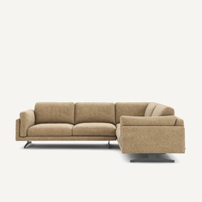 Γωνιακός καναπές από ενισχυμένο βαμβακερό ύφασμα, Cesar