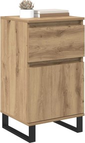 vidaXL Πλαϊνό γραφείο artisan δρυς 35 x 40 x 70 εκ. Επεξεργασμένο ξύλο