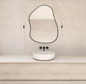 Stewehome Χειροποίητος Ασύμμετρος Καθρέφτης 63x45 cm