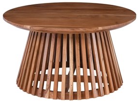 RIM Τραπέζι Σαλονιού, Ξύλο Ακακία Φυσικό Φ80cm H.43cm