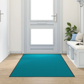 vidaXL πατάκι πόρτας  πλενόμενο σε μπλε 120x250 εκ.