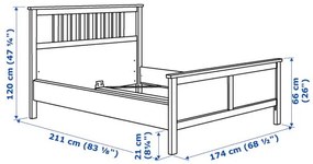 HEMNES σκελετός κρεβατιού, 160X200 cm 590.197.95