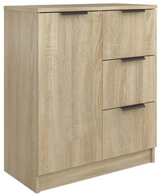 vidaXL Ντουλάπια 2 τεμ. Sonoma Δρυς 60x30x70 εκ. Επεξεργασμένο Ξύλο
