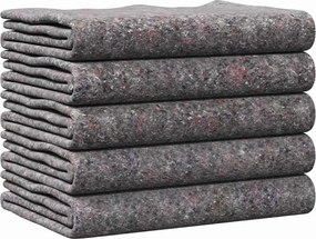 vidaXL Κουβέρτες Μετακόμισης 5 pcs Γκρι 150 x 200 cm ύφασμα