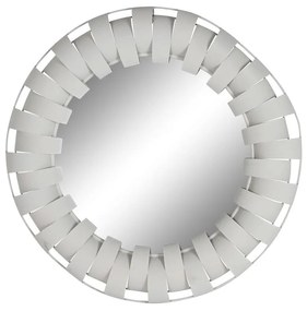 Τοίχο καθρέφτη Home ESPRIT Λευκό Μπεζ Σύγχρονη 87 x 7,5 x 87 cm