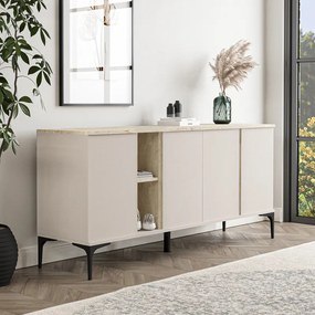 Μπουφές Vetine pakoworld σε λευκή απόχρωση 180x45x80εκ (1 τεμάχια)