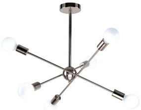 Φωτιστικό Οροφής Gwen 77-8095 75x75x57 Nickel Homelighting Metal