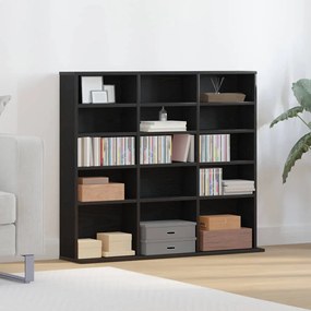 vidaXL Ντουλάπι για CD Μαύρο Δρυς 100x23x89,5 εκ. από Τεχνητό Ξύλο