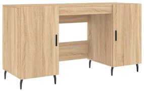 vidaXL Γραφείο Sonoma Δρυς 140 x 50 x 75 εκ. από Επεξεργασμένο Ξύλο