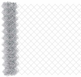 vidaXL Στύλος Περιφράξεων Ασημί 10 x 0,8 μ (60 x 60 mm πλέγμα) Ατσάλι