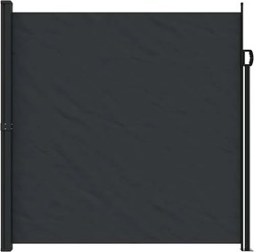 vidaXL Σκίαστρο Πλαϊνό Συρόμενο Μαύρο 200 x 600 εκ.