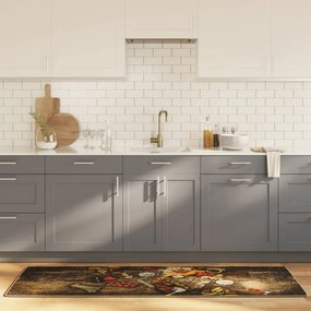vidaXL Χαλί Κουζίνας Πλενόμενο Πολύχρωμο 60x180 εκ.