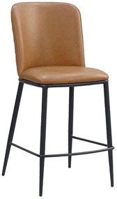 Σκαμπό Bar Couture 26-0051 45.5x53.58x99 Camel-Black