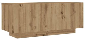 Κομοδίνο τεχνίτης Δρυς 100x35x40 εκ. από Επεξεργασμένο Ξύλο - Καφέ
