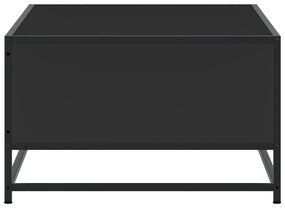 vidaXL Τραπεζάκι Σαλονιού Μαύρο 100x57x35 εκ. από Επεξ. Ξύλο/Μέταλλο