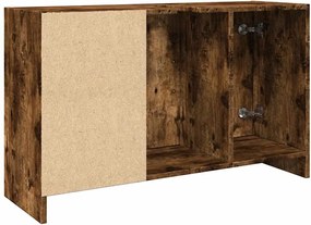 vidaXL Ντουλάπι Νιπτήρα Καπνιστή Δρυς 90x29x55 εκ. Επεξεργασμένο Ξύλο