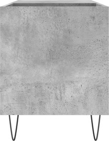vidaXL Δισκοθήκη Γκρι Σκυροδέματος 85 x 38 x 48 εκ. από Επεξεργ. Ξύλο