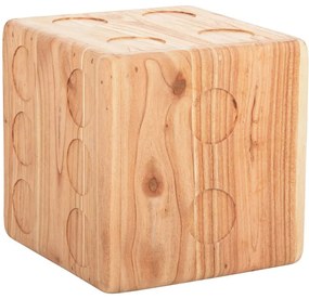 Σκαμπό Ζάρι HM7898.02 40x40x40cm Natural