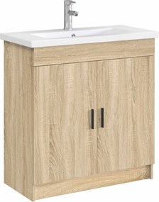 vidaXL Λεκάνη μπάνιου Χρωμέ 81 x 40 x 17,5 εκ. Μέταλλο