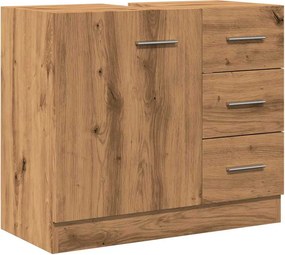 vidaXL Ντουλάπι Νιπτήρα Αρτισιανή Δρυς 63x30x54 εκ Επεξεργασμένο Ξύλο