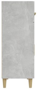 Ντουλάπι Γκρι Σκυροδέματος 69,5x34x89 εκ. Επεξεργασμένο Ξύλο - Γκρι