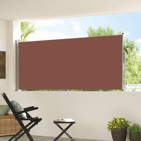 vidaXL Σκίαστρο Πλαϊνό Συρόμενο Καφέ 117x314 εκ.